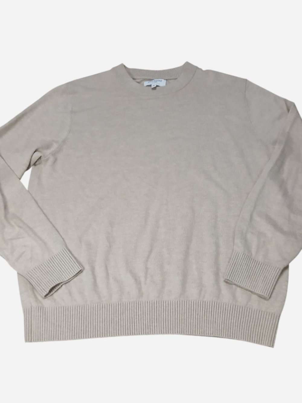 Precedent Los Angeles Sweater Men’s Medium Tan Wool/Cashmere Blend/Lightweight